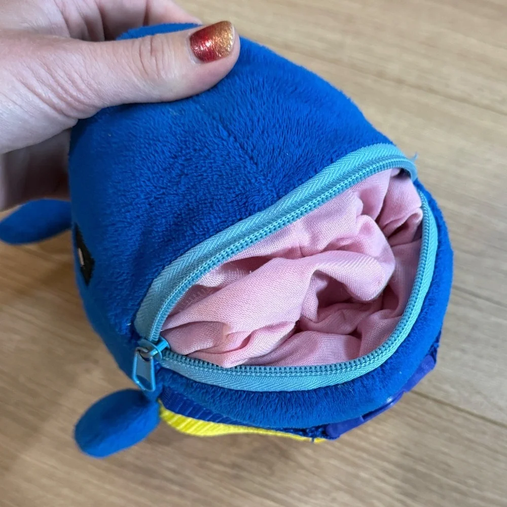 Buckle Toys Blu Whale Sensory Plush Toddler Learning Activity Toy